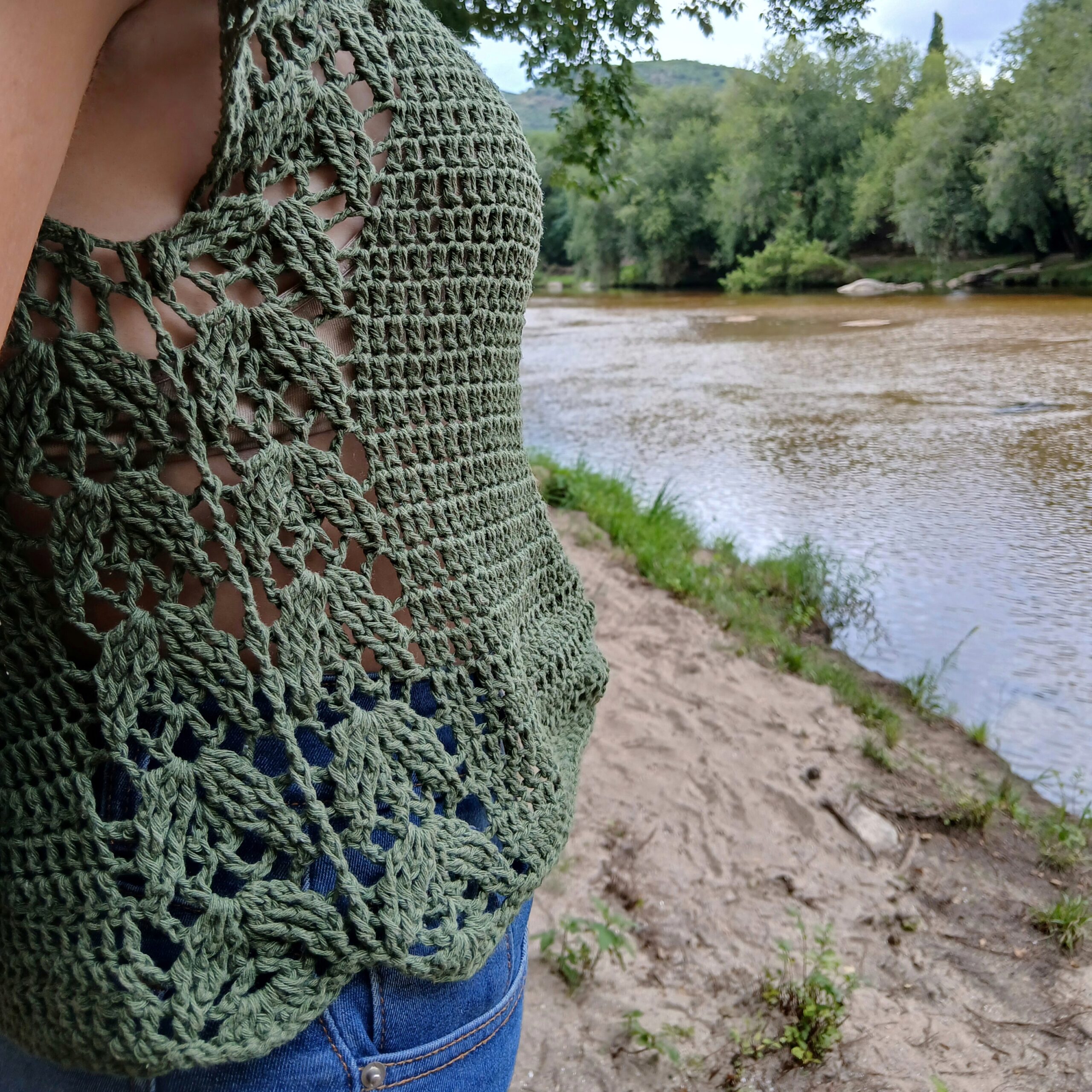 Reme Janis | Remera top down a crochet sin costuras - Imagen 6