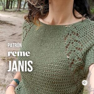 Reme Janis | Remera top down a crochet sin costuras