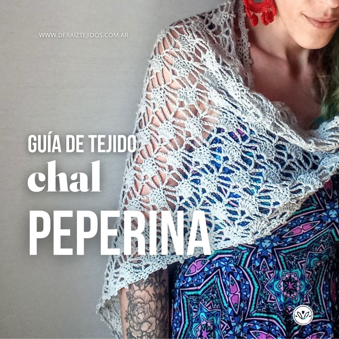 Chal Peperina | Chal a crochet con 1 sola madeja