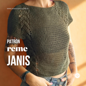 Reme Janis | Remera top down a crochet sin costuras
