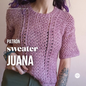 Sweater Juana | Sweater a crochet 100% adaptable a tu medida