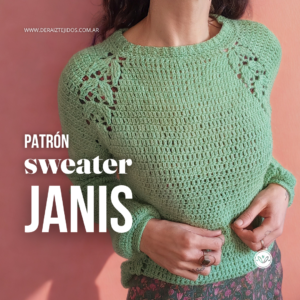 Sweater Janis | Sweater tejido a crochet sin costuras