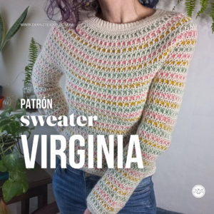 Sweater Virginia | Técnica overlay crochet sin costuras