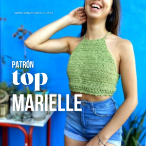 Top Marielle | Pechera halter a crochet