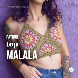 Top Malala | Tejé top granny a crochet, apto principiantes