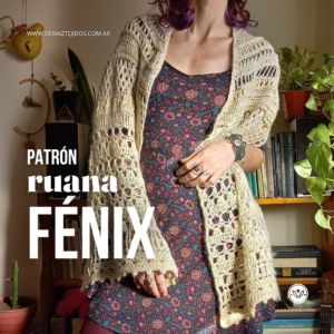 Ruana Fénix | Ruana a crochet paso a paso