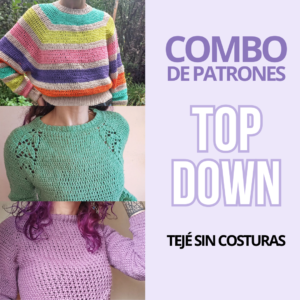 como tejer un sweater a crochet top down con canesu