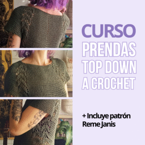 Curso prendas top down a crochet