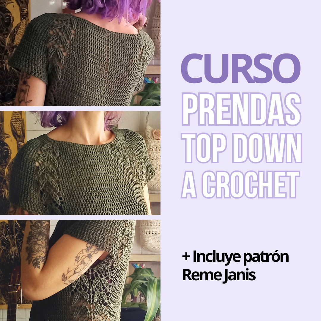 Curso Top Down – Prendas a crochet sin costuras